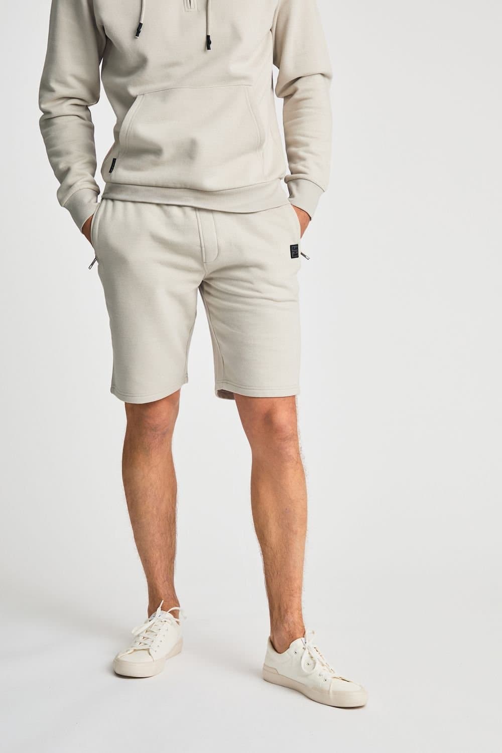 Tokyo Laundry Tokyo Laundry Light Grey Fleece Jogger Shorts