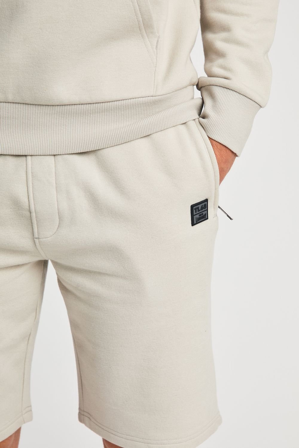 Tokyo Laundry Tokyo Laundry Men's Jogger Short with Drawstring in Light Grey - 3