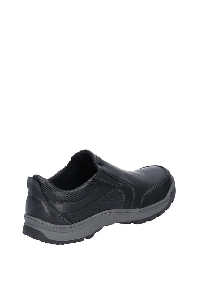 Hush Puppies Hush Puppies Men's 'Jasper' Leather Slip On Shoes in Black - 2