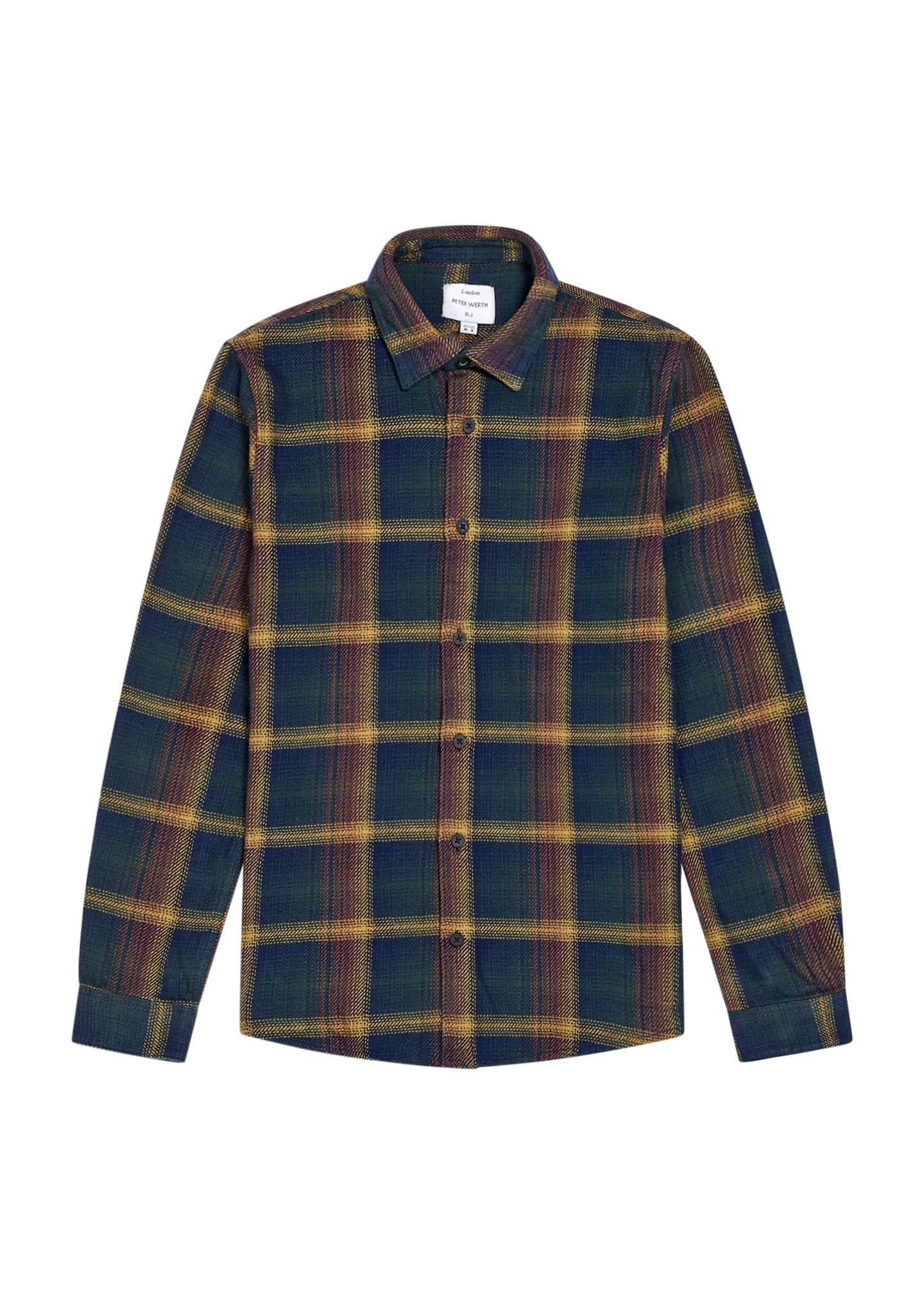 Peter Werth Peter Werth Men's Abbott LS Multi-Coloured Shirt for Men