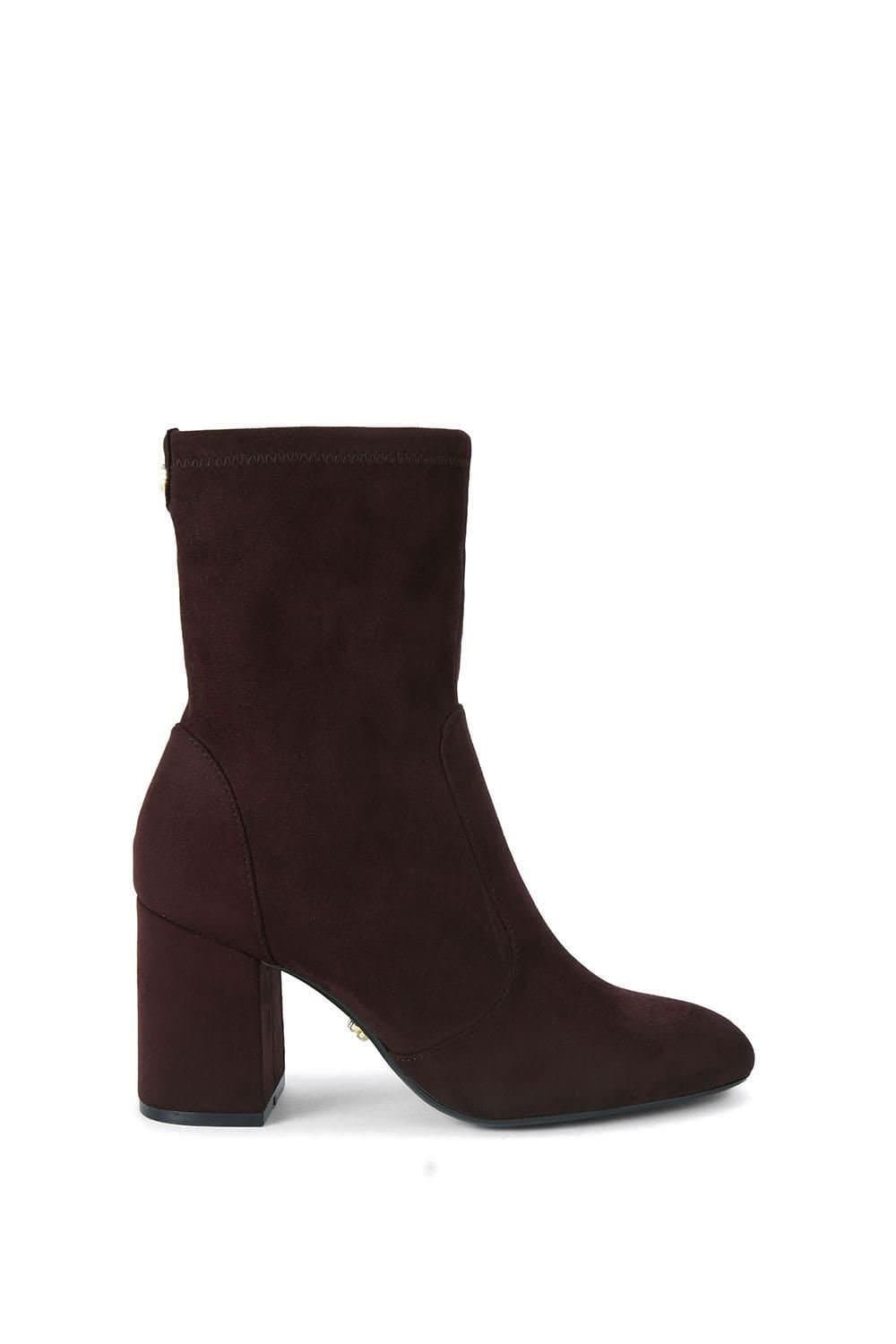 Carvela Carvela Women's 'Vito Ankle' Fabric Boots in Dark Brown