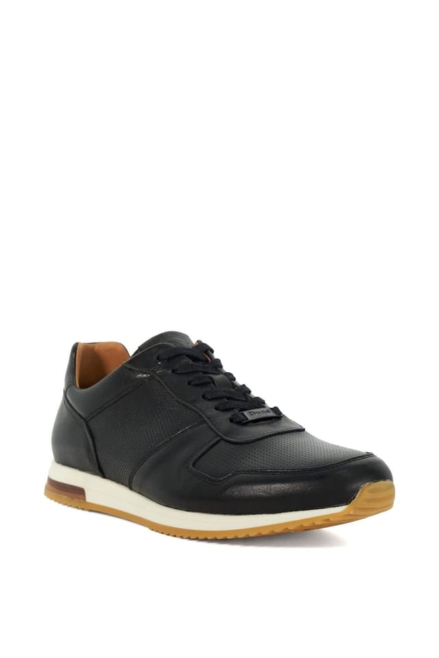 Dune London Dune London Men's 'Trilogy' Leather Trainers in Black - 2