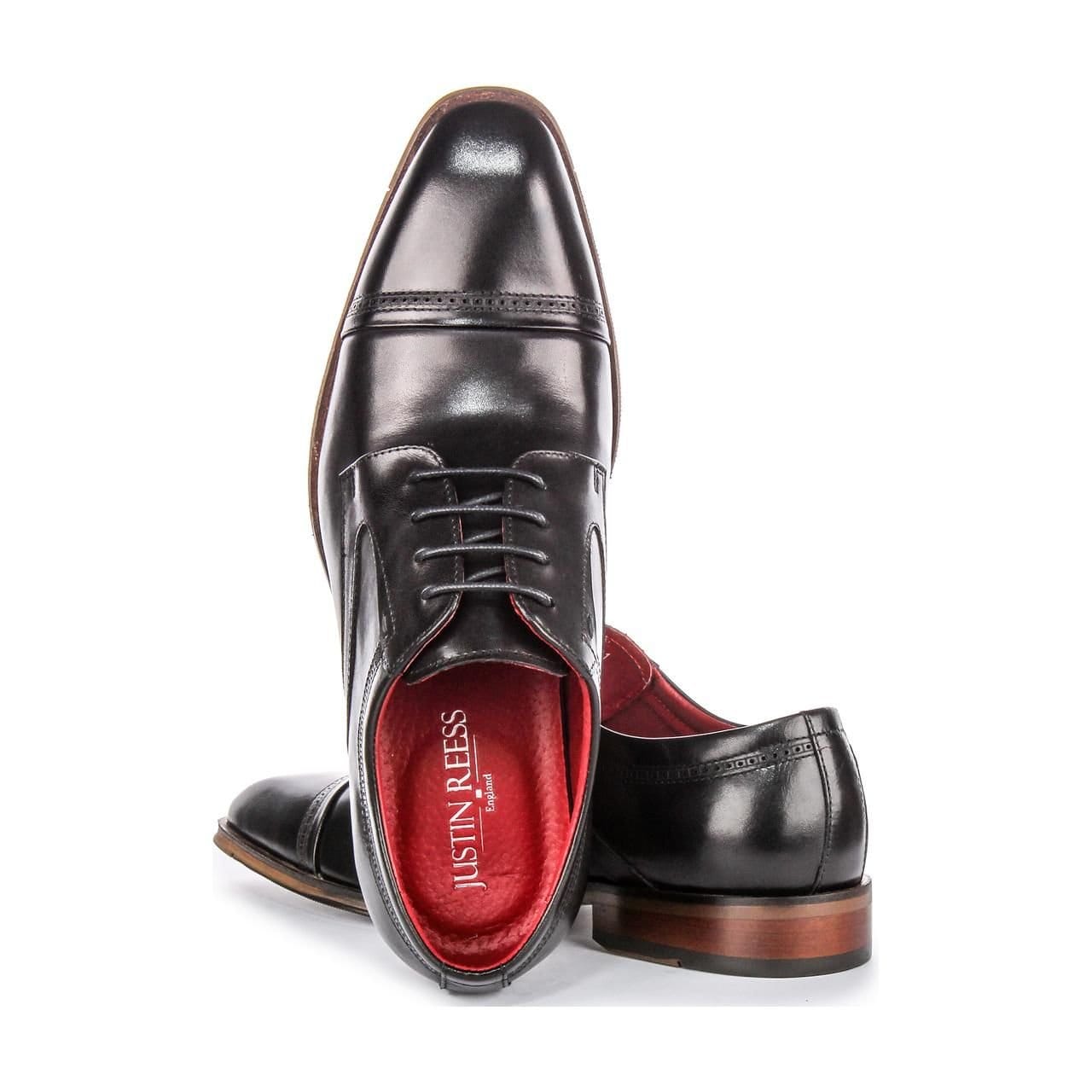 JUSTINREESS ENGLAND JUSTINREESS ENGLAND Men's 'Everett' Leather Shoes in Black - 4