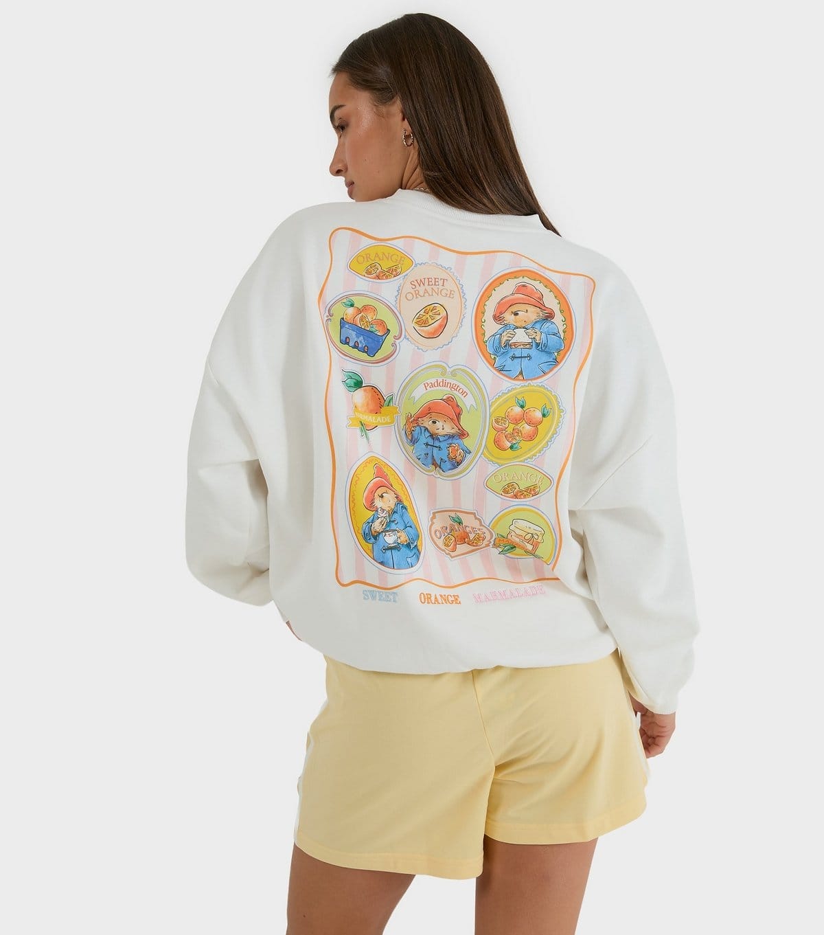 Skinnydip White Paddington Oversized Sweatshirt