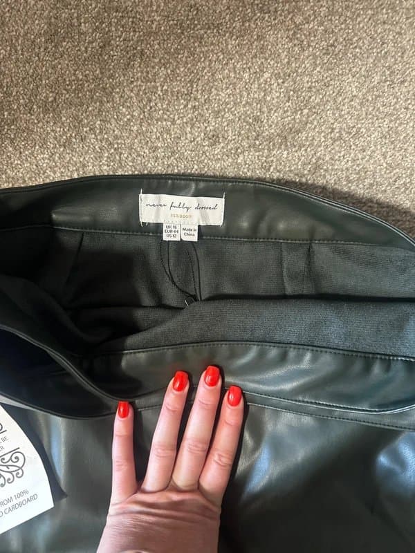Never Fully Dressed Never fully dressed vegan leather skirt