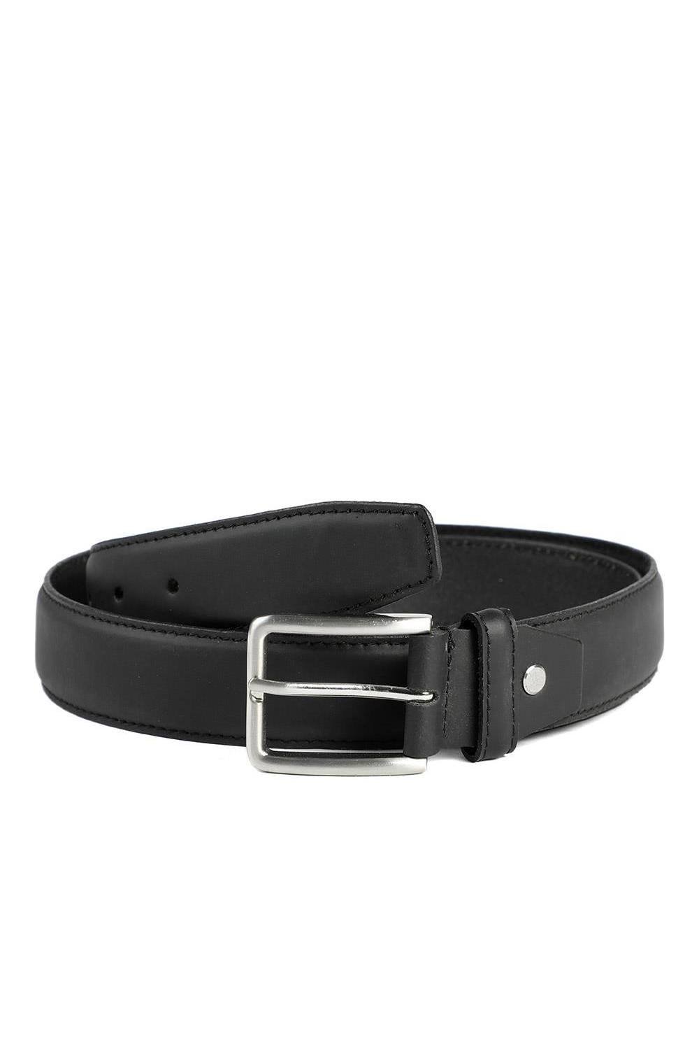Pavers Pavers Men's Essential Smart Leather Belt in Black - 1