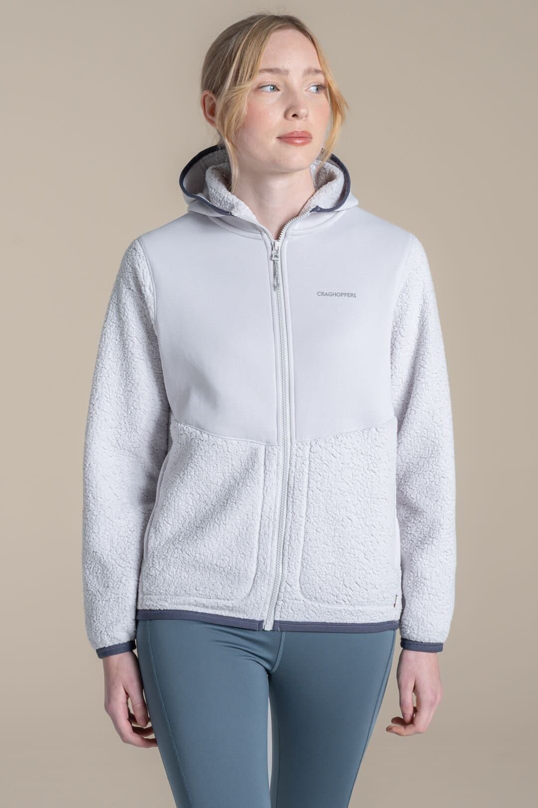 Craghoppers Craghoppers Women's Telesto Hooded Jacket Insulated Fleece in White