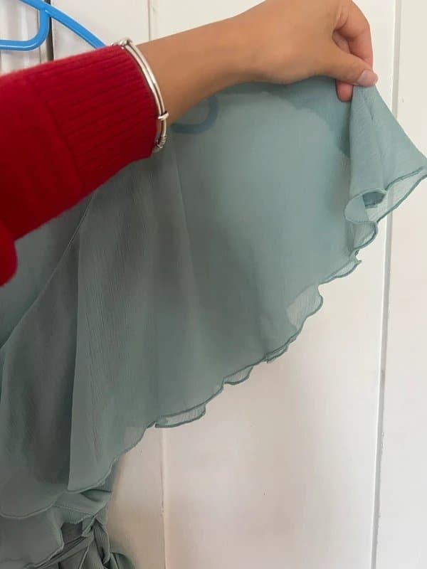 ASOS Flowy chiffon teal dress