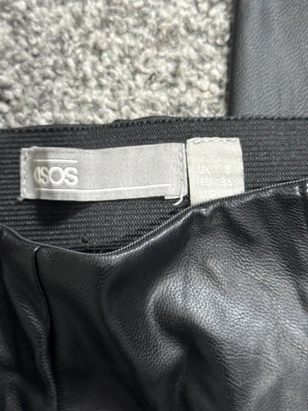ASOS leather looking trousers