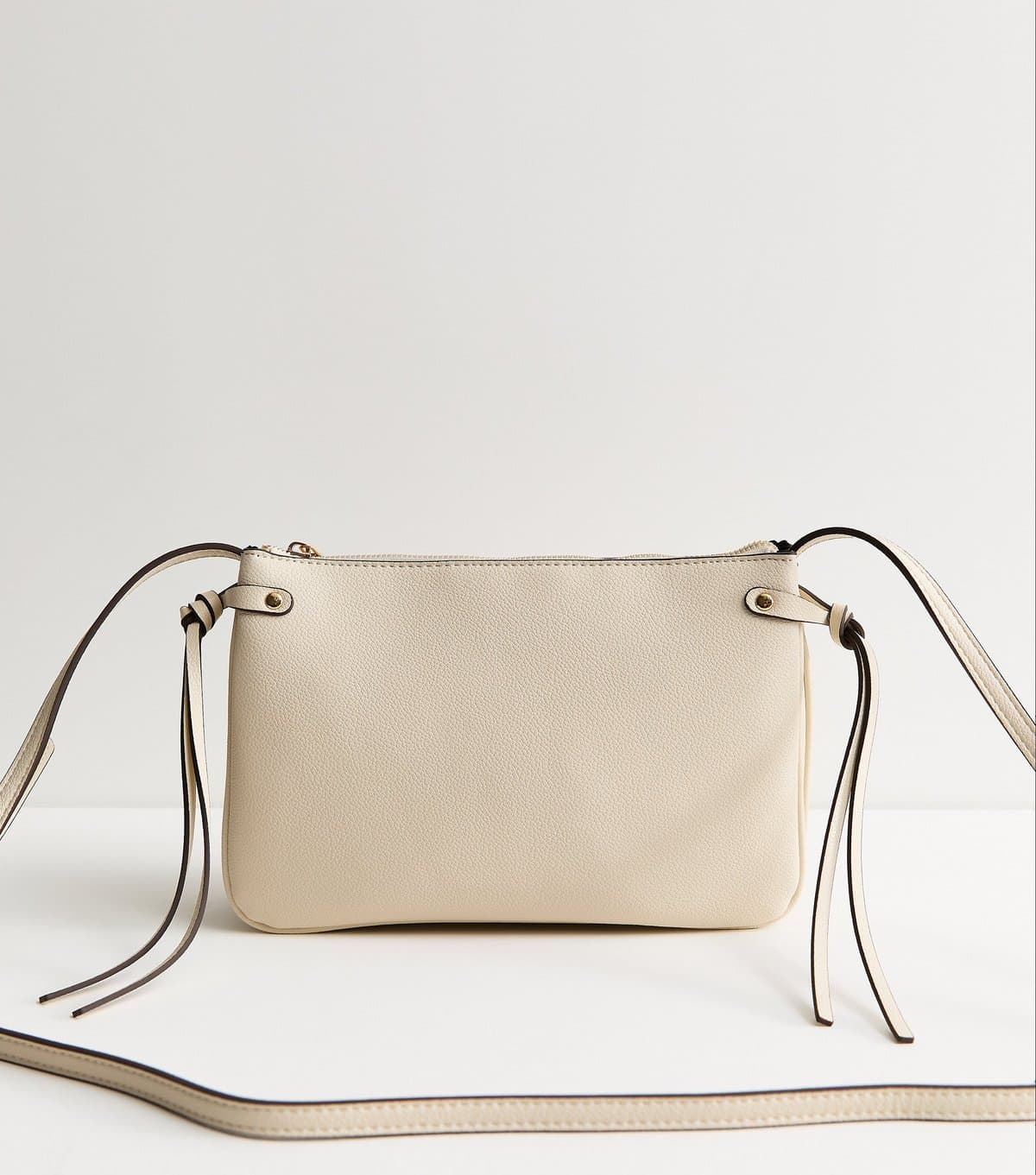 New Look New Look Cream Faux Leather Crossbody Bag