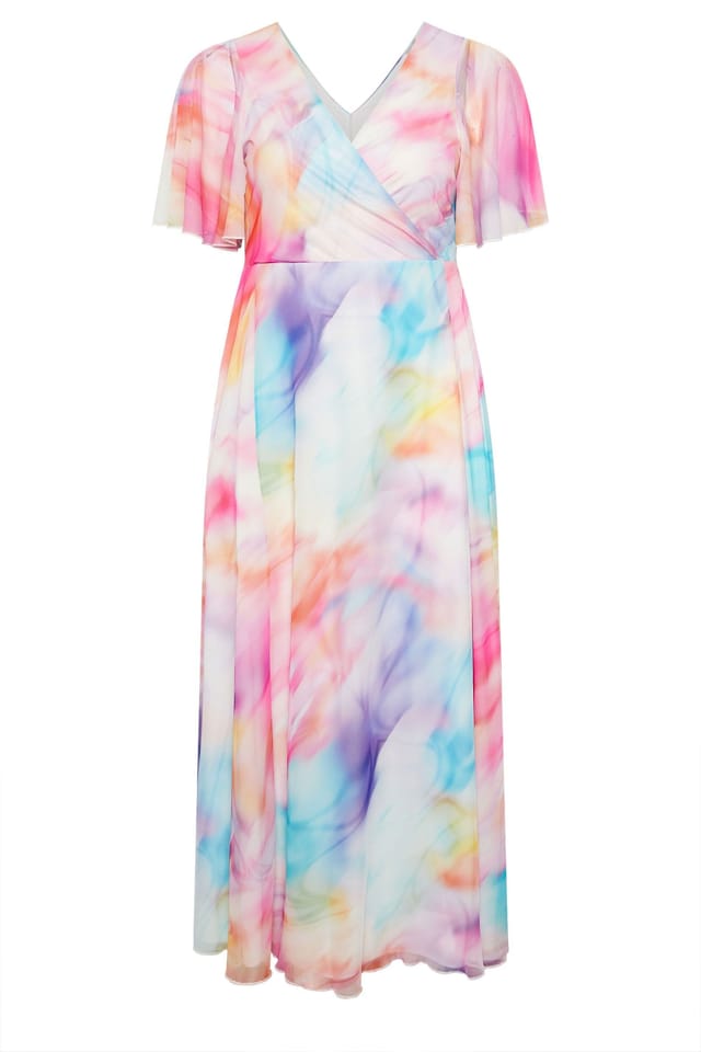 Yours Yours Women's Blurred Abstract Wrap Dress - 2