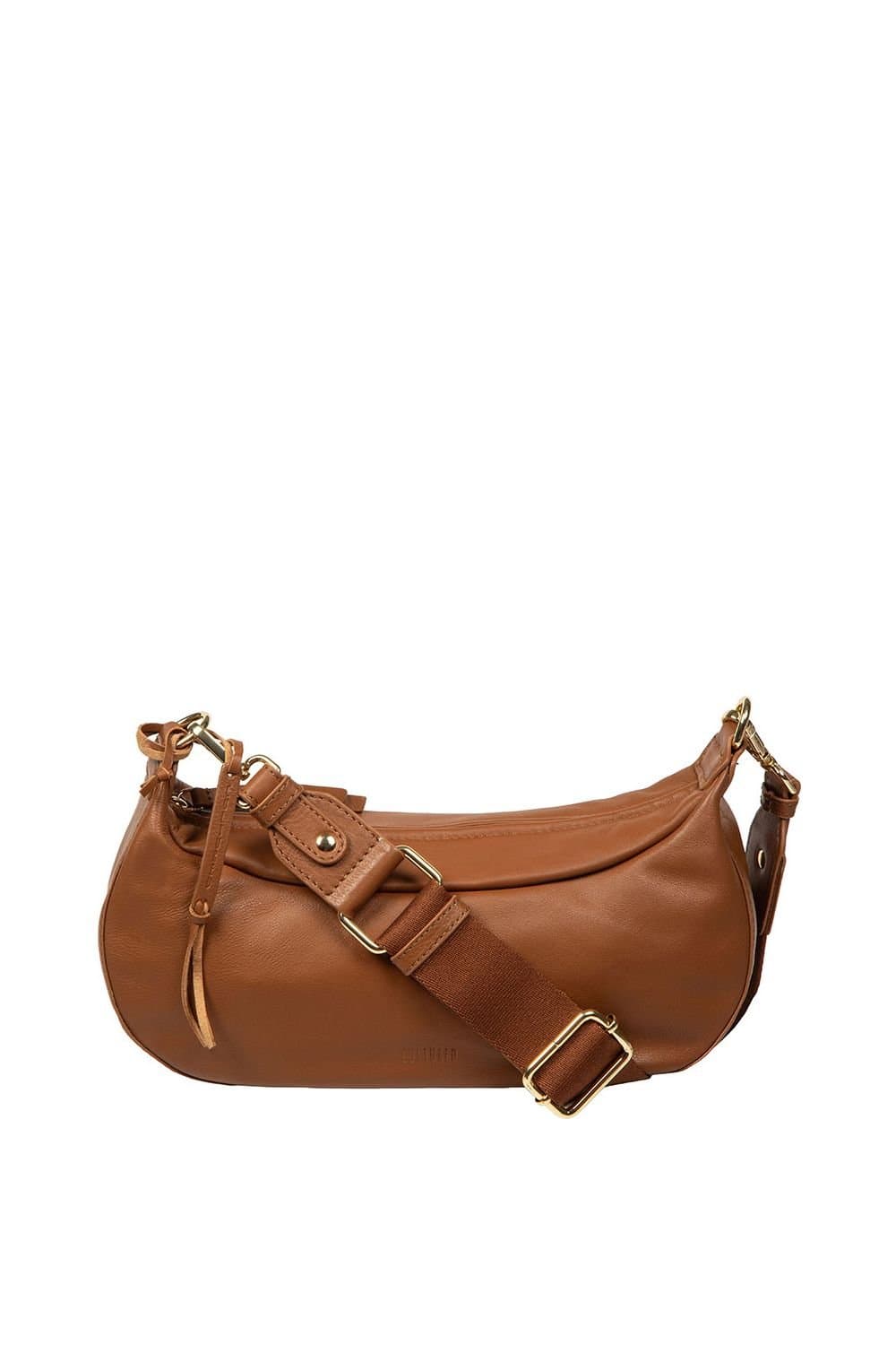 Cultured London Cultured London Women's 'Nuala' Leather Cross Body Bag in Tan