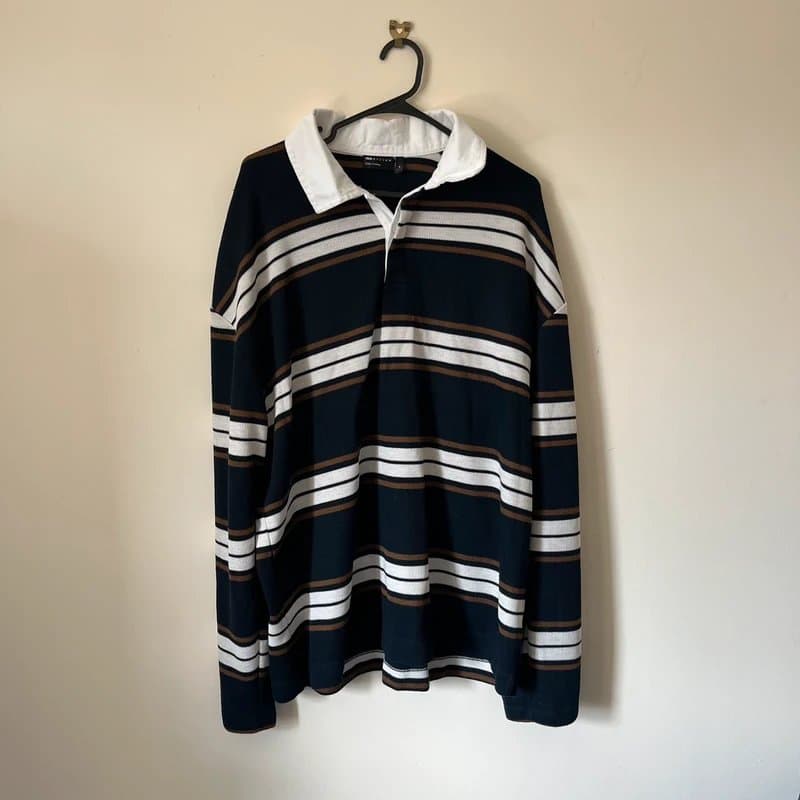 ASOS Design Knit Rugby Style Top