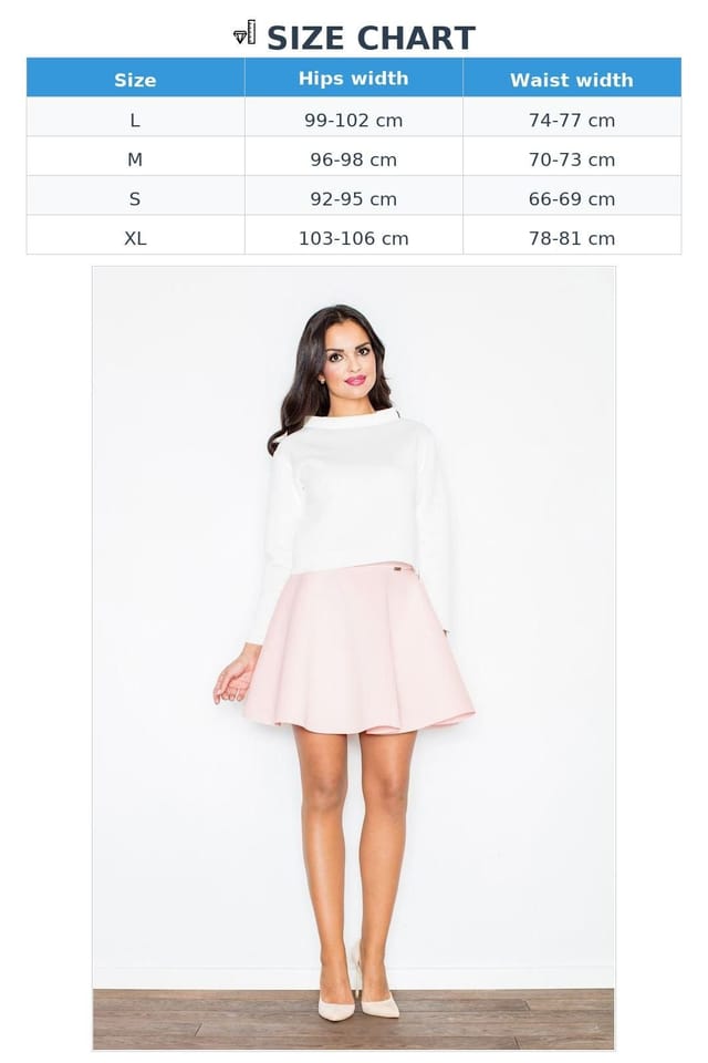 Love Lace Love Lace Women's Flared Laser Cut Mini Skirt Elegant Fit in Pink - 3