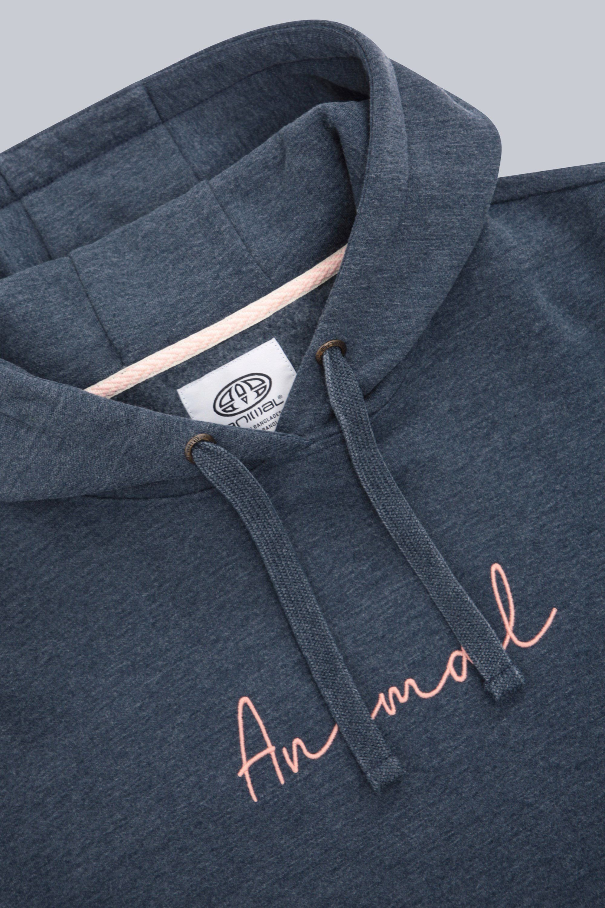 Animal Animal Women's Maya Hoodie Sweatshirt Gym Training Cotton Pullover in Cobalt - 3