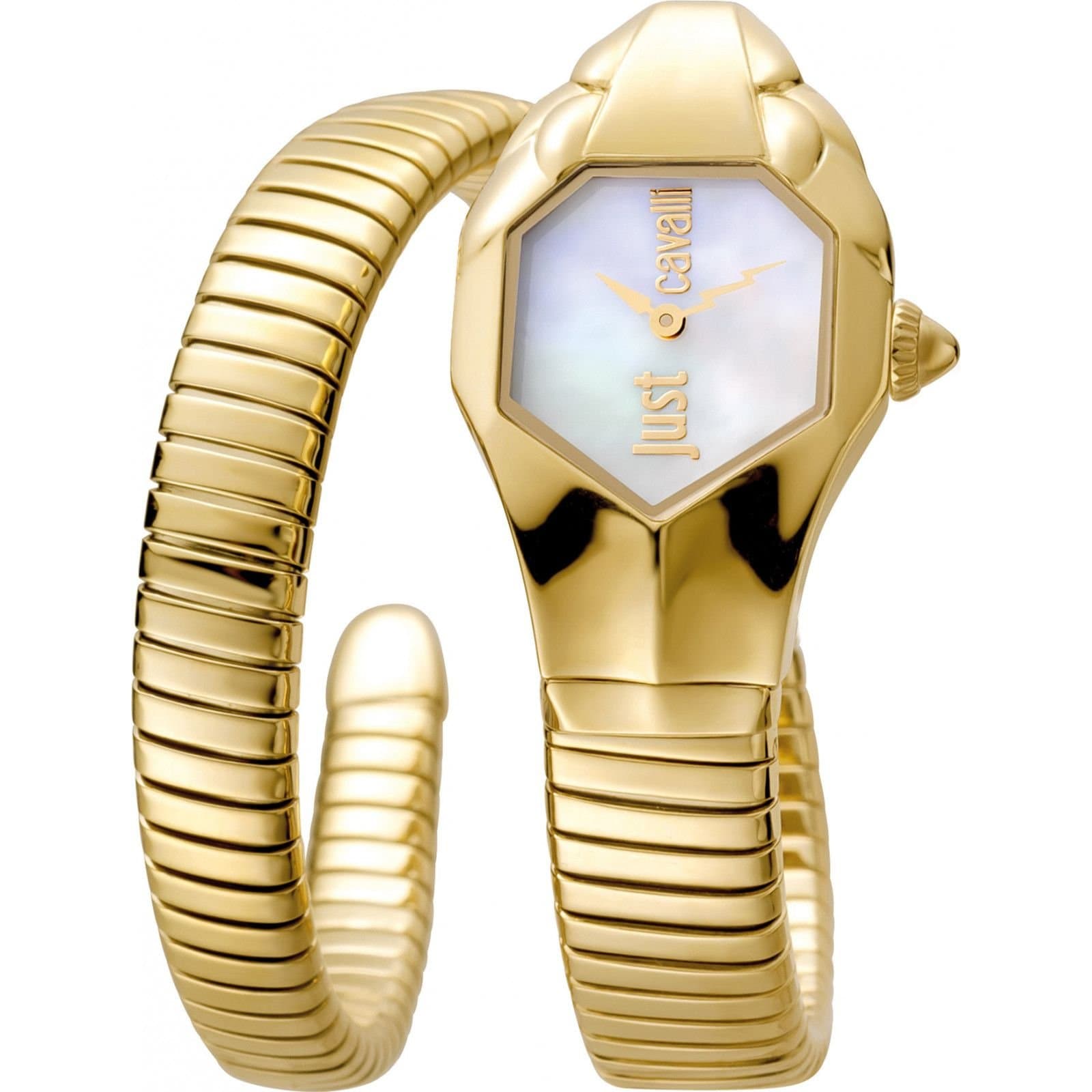Just Cavalli Just Cavalli Women's JC1L001M0025 Signature 22mm Quartz Watch in Gold