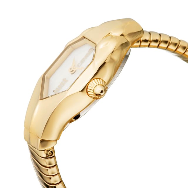 Just Cavalli Just Cavalli Women's JC1L001M0025 Signature 22mm Quartz Watch in Gold - 3