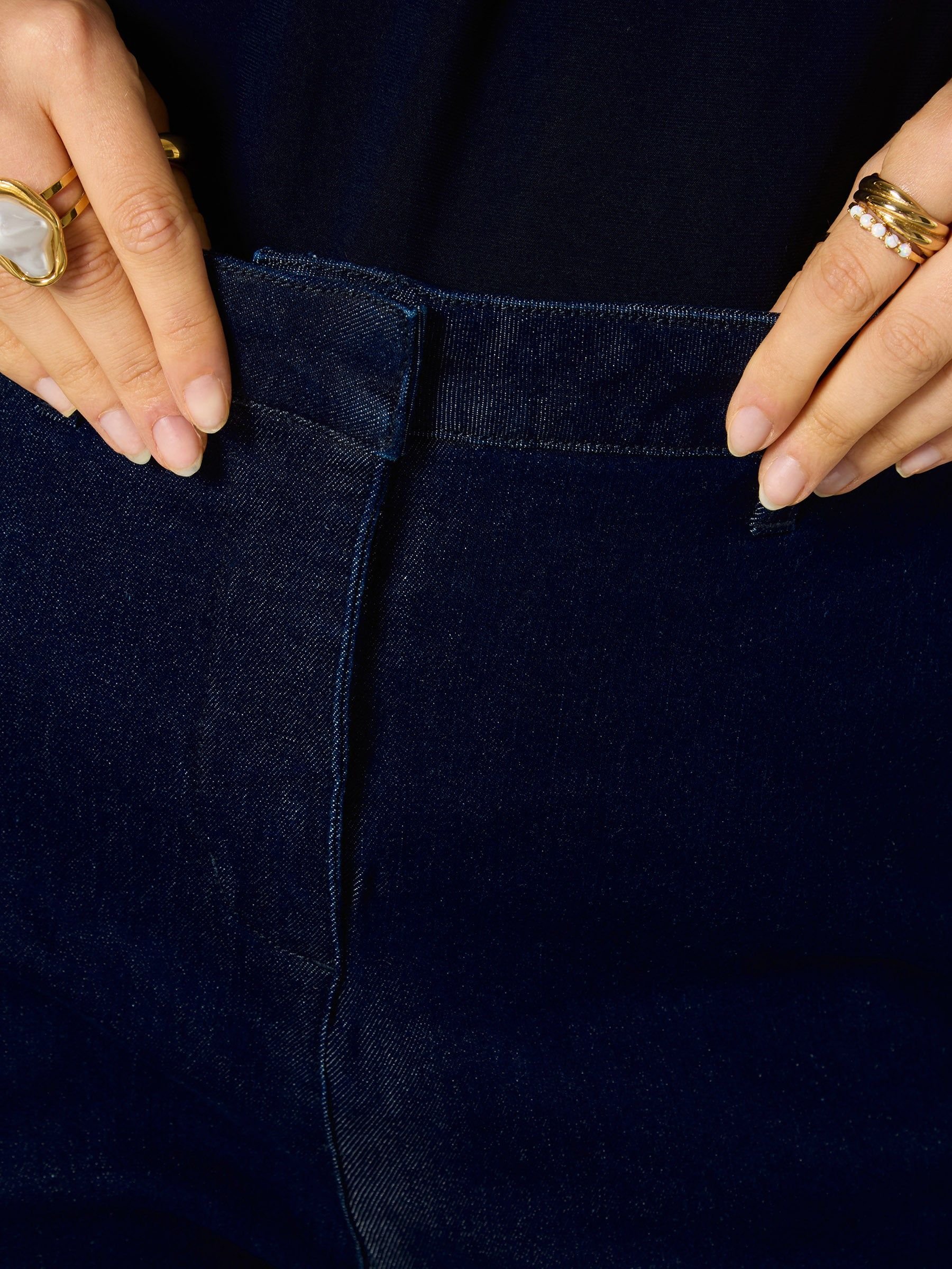 GWD by GEORGE W. DAVIES GWD by GEORGE W. DAVIES Women's GWD Dixie Dark Indigo Straight Leg Denim Jean - 4