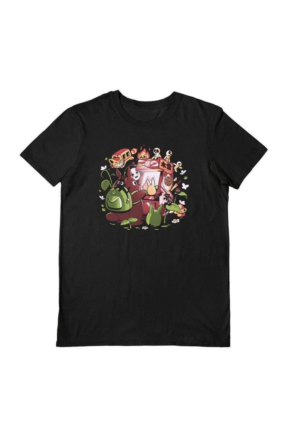 Ilustrata Ilustrata Men's Ready Player Neighbor T-Shirt in Black