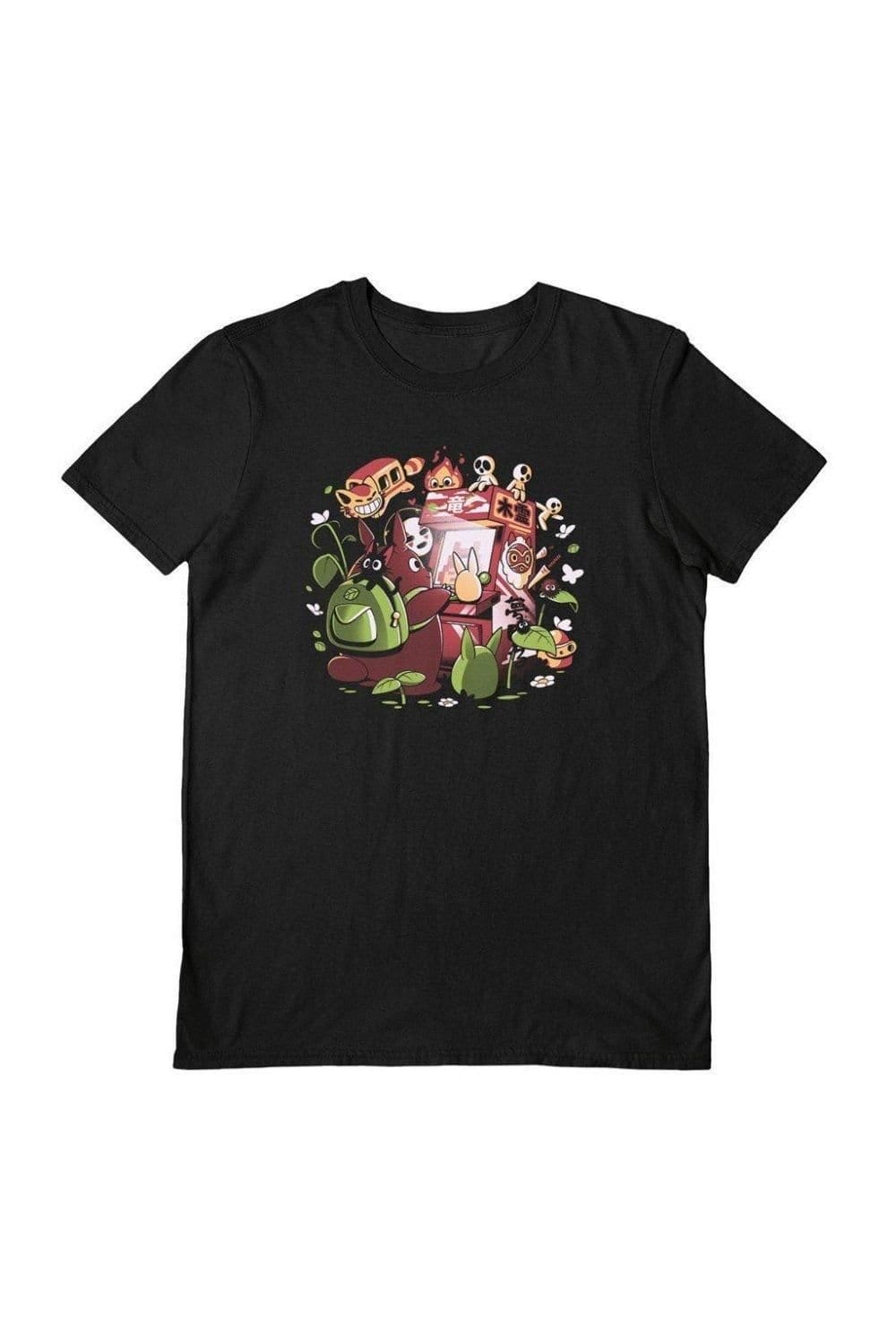 Ilustrata Men's Ready Player Neighbor T-Shirt in Black