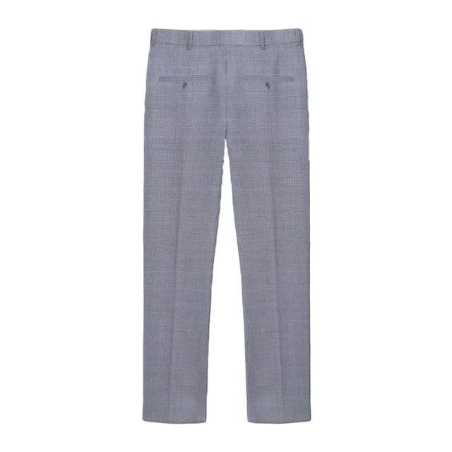 Lambretta Lambretta Men's Dawson Checked Suit Trousers in Grey - 2