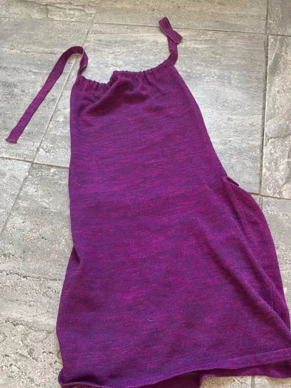 unbranded Purple backless dress festival size S
