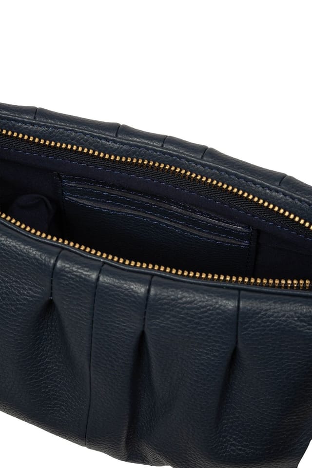 Pure Luxuries London Pure Luxuries London Women's 'Marcelline' Leather Evening & Clutch Bag in Navy - 3