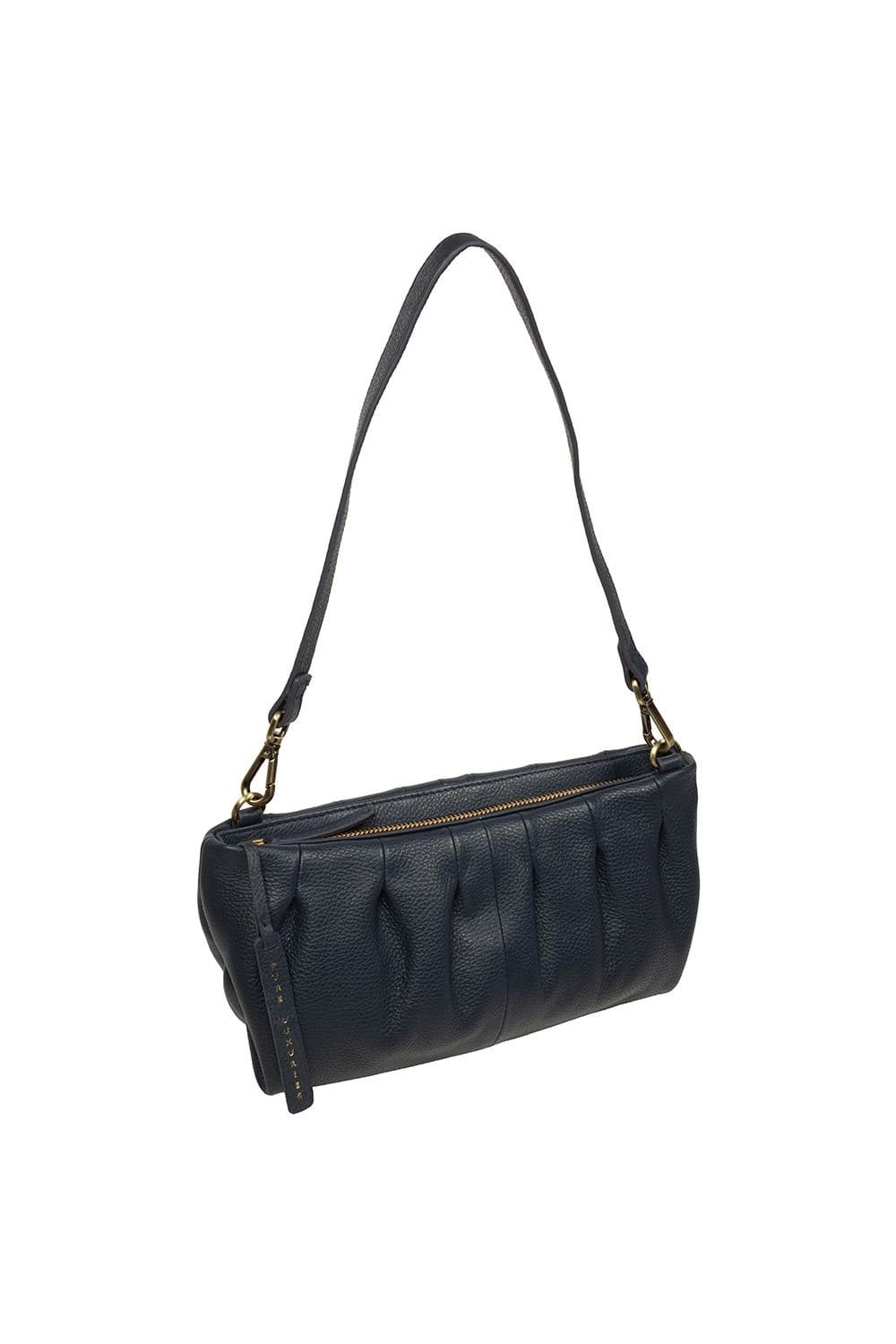 Pure Luxuries London Pure Luxuries London Women's 'Marcelline' Leather Evening & Clutch Bag in Navy - 4
