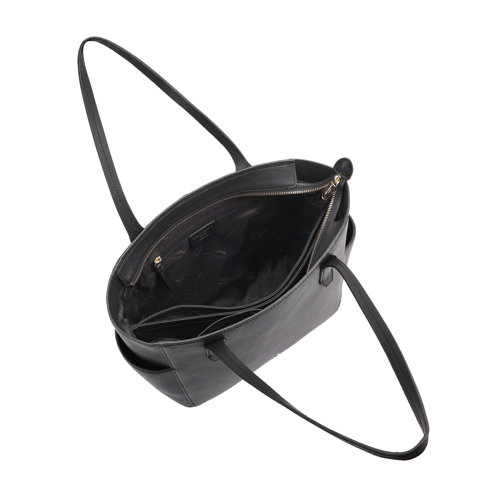 Paul Costelloe Paul Costelloe Women's Lucinda Leather Shoulder Bag in Jet Black - 4