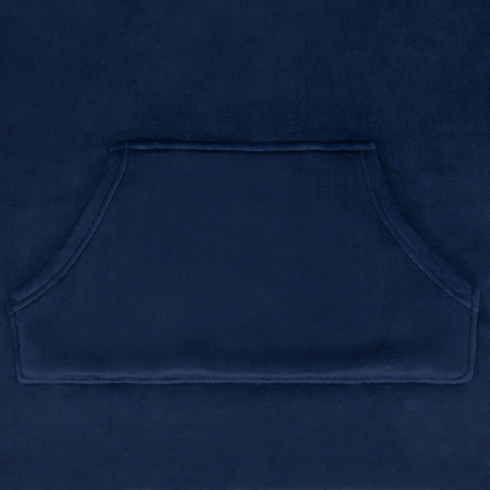 Scottish FA Scottish FA Men's Adults Fleece Oversized Hoodie Blanket in Navy - 4