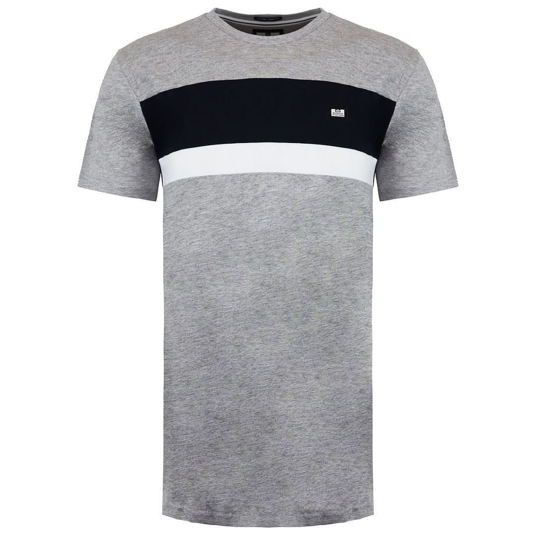 Weekend Offender Weekend Offender Grey Crew Neck Crossword T-Shirt