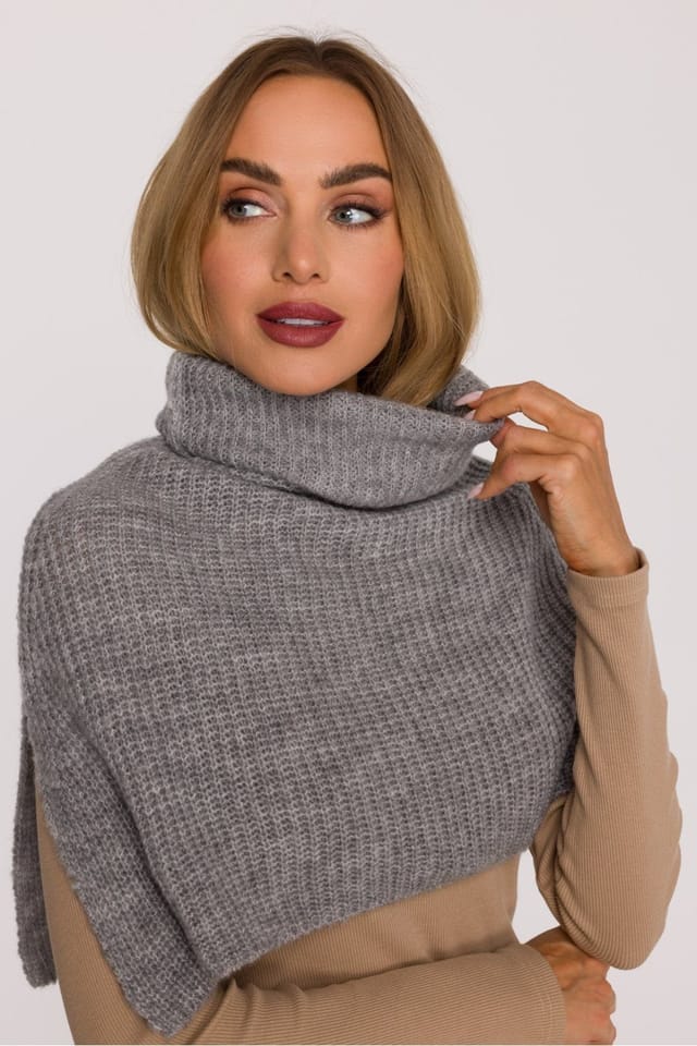 Love Lace Love Lace Women's Soft Infinity Scarf with High Collar & Warm Comfort Fit Everyday in Grey - 2