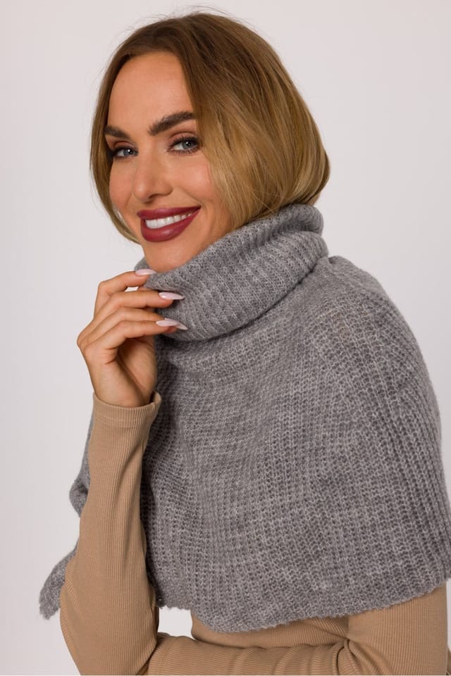Love Lace Love Lace Women's Soft Infinity Scarf with High Collar & Warm Comfort Fit Everyday in Grey - 3