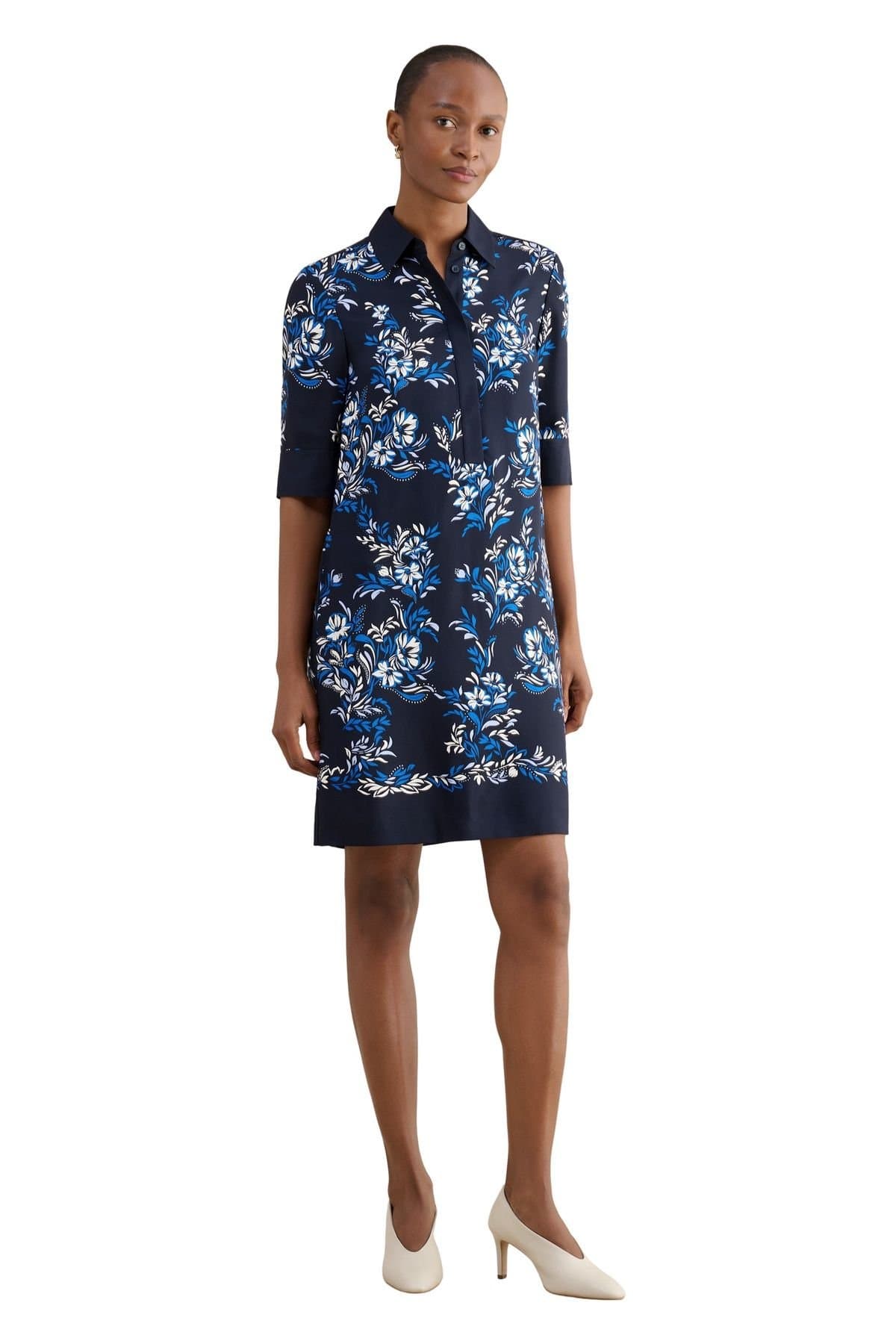 Hobbs London Hobbs London Women's Marciella Dress in Dark Navy