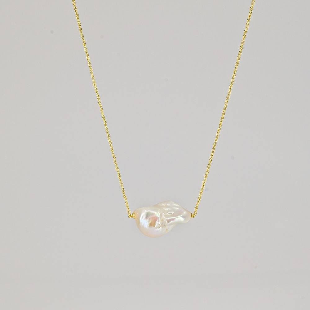 Nudie Jewellery Nudie Jewellery Women's 'Nudie' Nacre Pearl Necklace in 18k Gold