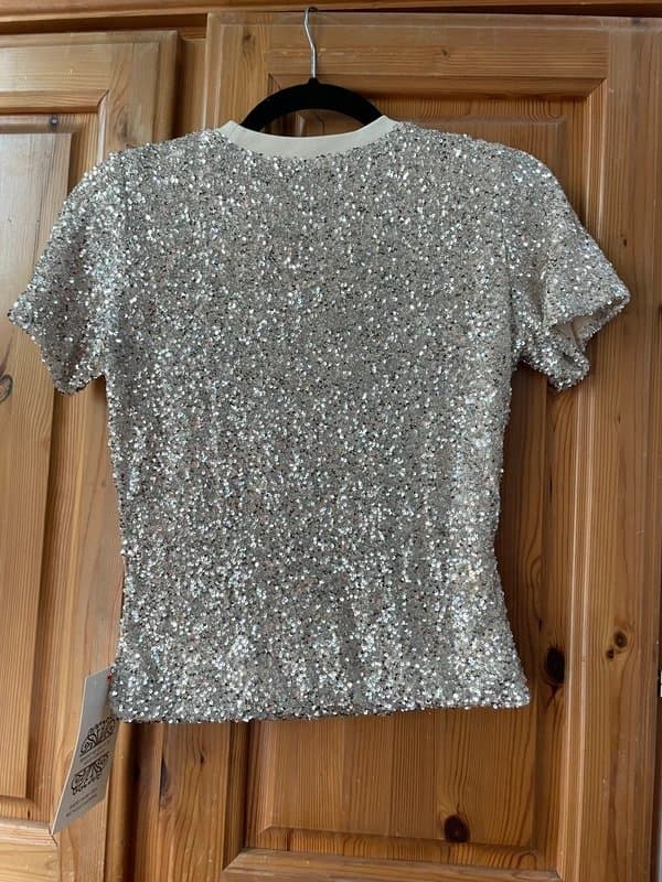 Never Fully Dressed Never Fully Dressed Sequin Baby Tee