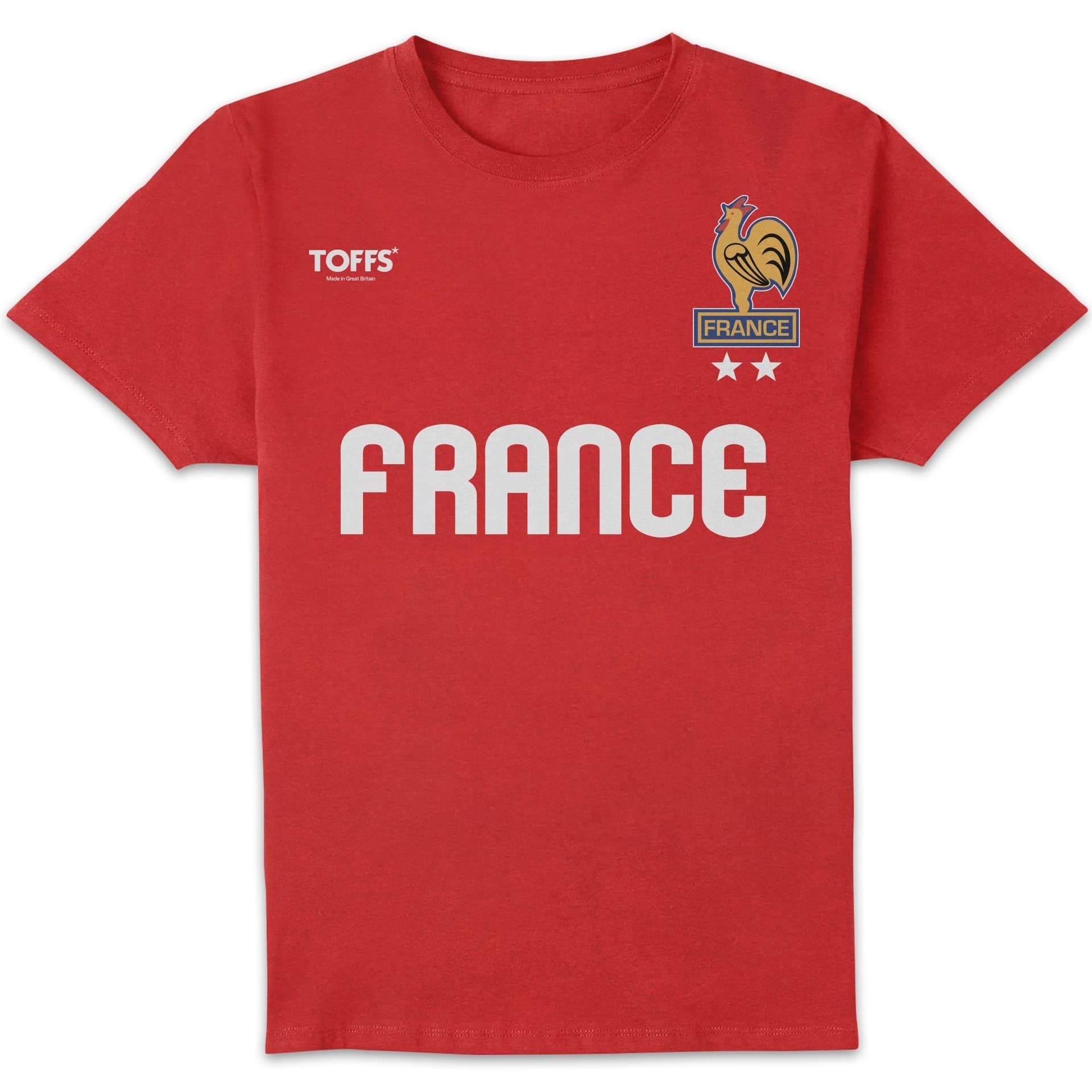 Toffs Football Toffs Football Men's France National Team Graphic T-Shirt - Red