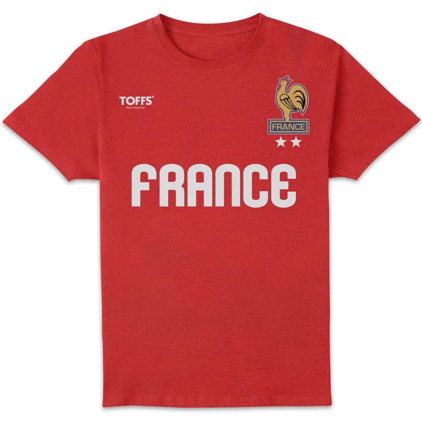 Toffs Football Toffs Football Men's France National Team Graphic T-Shirt - Red - 1