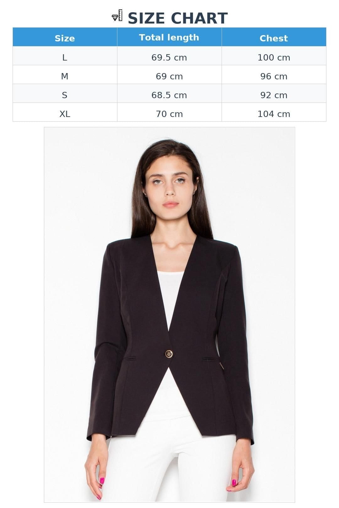 Love Lace Love Lace Women's Slim Fit Single Button Jacket in Black - 4