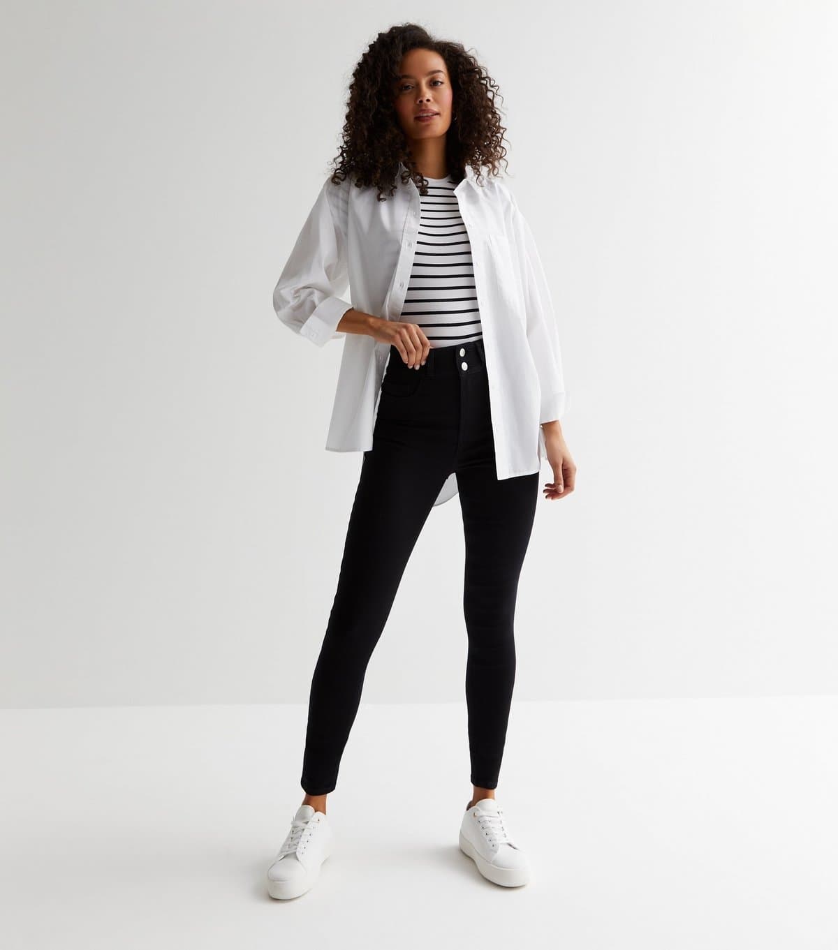 New Look New Look Tall Black Lift & Shape High Waist Skinny Jeans