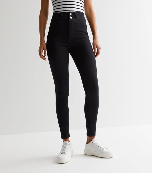 New Look Women's Tall Black Lift & Shape High Waist Yazmin Skinny Jeans New Look - 2