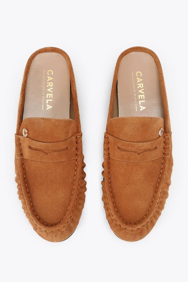 Carvela Carvela Women's 'Marigold Mule' Suede Flats in Camel - 2