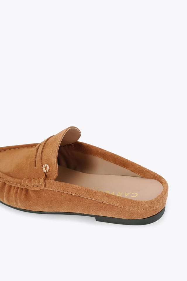 Carvela Carvela Women's 'Marigold Mule' Suede Flats in Camel - 3