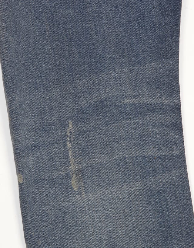 Money Money Men's Ape Embossed Jeans in Mid Blue - 3