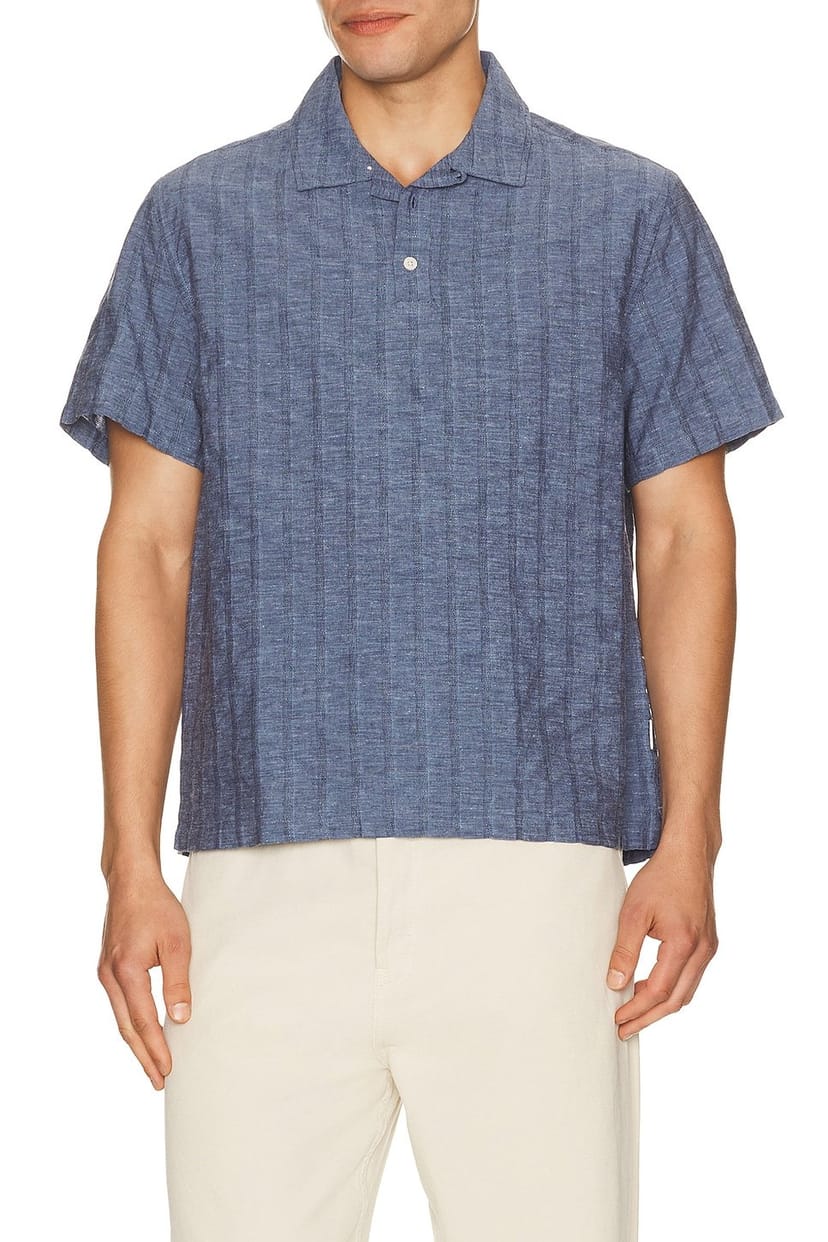 revolve Cotton Linen Pop Over Shirt - 1