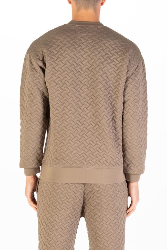 Luke 1977 Luke 1977 Men's Torridon Texture Sweatshirt in Brown - 2