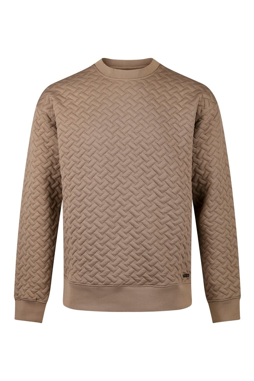 Luke 1977 Luke 1977 Men's Torridon Texture Sweatshirt in Brown - 4
