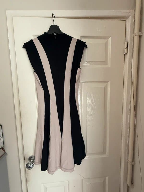 French Connection Beige and black French connection dress
