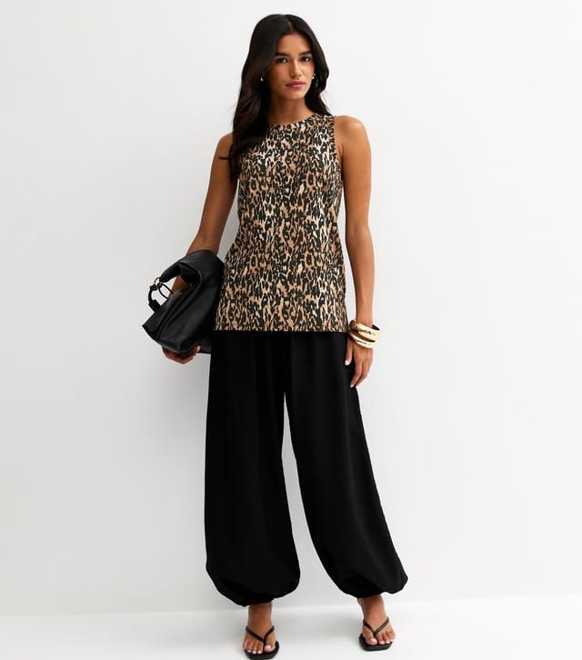 New Look Women's Brown Leopard Print Tank Top New Look - 3