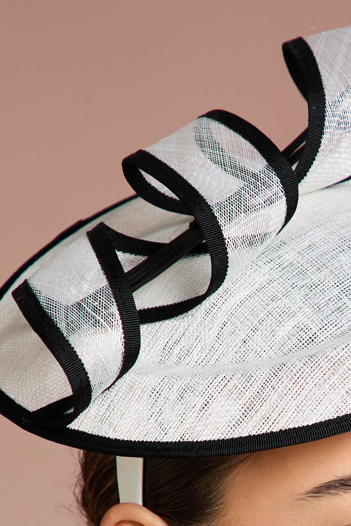 Coast Coast Women's Twist Loop & Quill Fascinator in Mono - 3